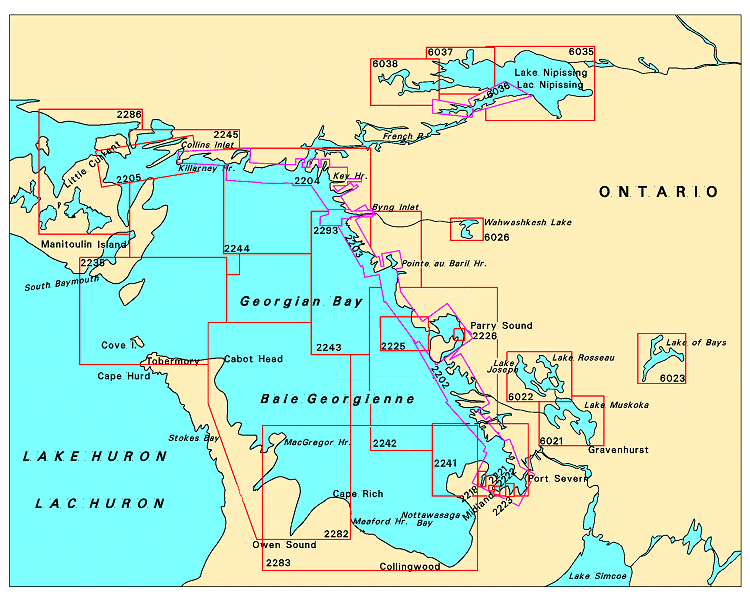 Georgian Bay Nautical Charts Online